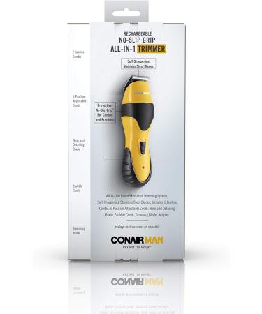 ConairMAN All-in-One Beard Trimmer & Grooming Kit for Men - Cordless Rechargeable 11-Piece Set for Face Nose & Ear Hair - International Shipping Available - Buy Online on GoSupps.com