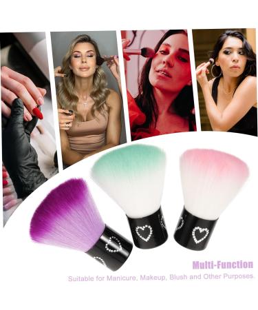 3pcs Blush Brush Loose Powder Nail Makeup Brush Make up Brush Blusher Nail Cleaning Nail Dust Brush Foundation Dense Travel Fiber Wool Powder Brush - Buy Online on GoSupps.com