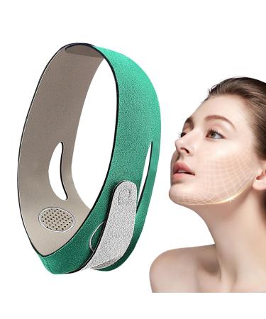Face Toning Belts Breathable Elastic Face Lift Masque - Reusable Face Lift Masque Jaw Exerciser Sleeping Masque Strap for Women Green