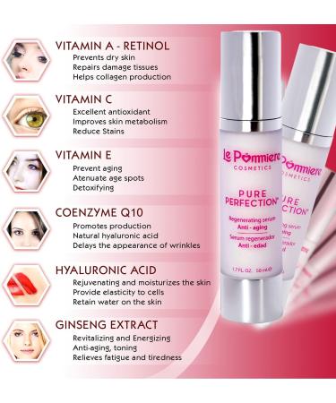 Moisturizing Face Serum Hyaluronic Acid Cream Anti Wrinkle Anti-aging with Vitamin E C A Retinol Coenzyme Q10 Aloe Vera  - Buy Online on GoSupps.com