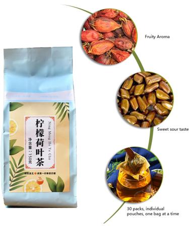 30 Packs 150G Lemon Lotusleaf Tea Strong Fragrance Fruity Aroma Sweet Sour Taste Independent Pouches Easy To Carry Around Herbal Tea Suitable for Gifts for Family and Friends - Buy Online on GoSupps.com