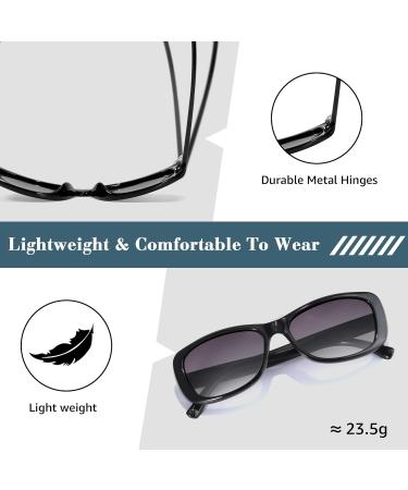 Shop Women's Full Reading Sunglasses 1.5-4.0 | Stylish Black IF8110 International Shipping Available - Buy Online on GoSupps.com
