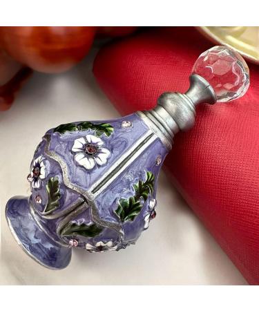 JFYSJ Empty Refillable Purple Flower Vintage Perfume Bottle for Perfume Recovery Dresser Decoration Gifts Souvenirs Travel (4ml) - Buy Online on GoSupps.com