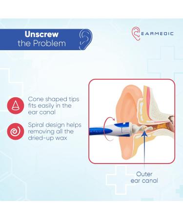 Silicon Spiral Ear Wax Removal Kit - Gentle Ear Cleaner Tool for Ear Wax Removal and Ear Pick - Buy Online on GoSupps.com