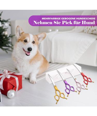 Professional Purple Dragon 6.5 inch Dog Grooming Scissors | Ultra-Light Aluminum Handle & JP 440C Steel for Dogs & Cats | Ideal for Hairdressers & Beginners - Buy Online on GoSupps.com