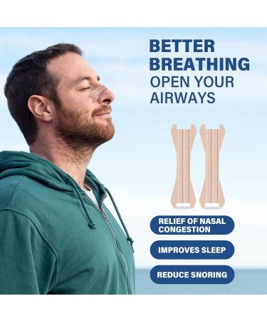 Nasal Strips Nose Plasters Clear Nose Strips for Snoring - 100 Strips - Buy Online on GoSupps.com