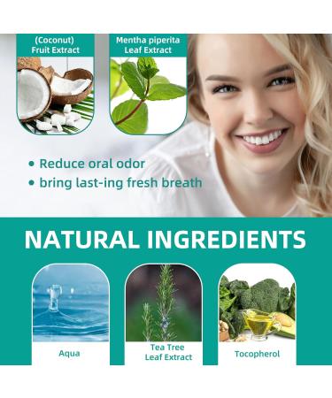 Miioto Oil Pulling - Coconut Oil Mouthwash for Teeth Whitening Fresh Breath & Gum Protection with Tongue Scraper - Buy Online on GoSupps.com