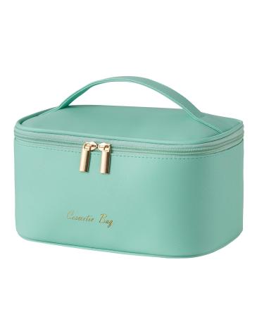 Portable Travel Makeup Bag for Women | Small Cosmetic Organizer Pouch in Tiffany Blueish Green - Buy Online on GoSupps.com