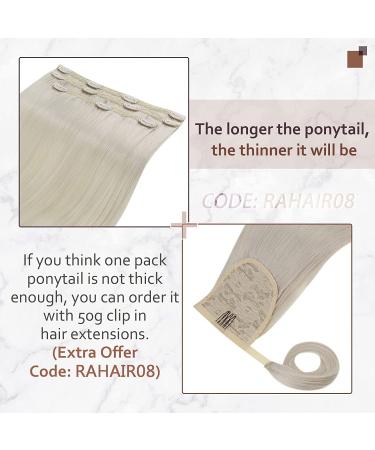 Runature 50cm Ponytail Extension - Real Hair Blonde Braid - Smooth 80g #800 - Buy Online on GoSupps.com