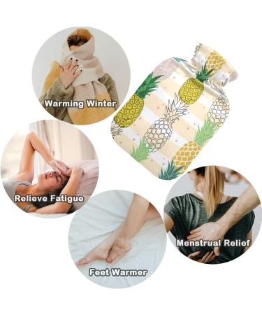 Buy Naanle Colorful Pineapple Hot Water Bottle - 2L Transparent Ideal for Pain Relief & Heat Therapy - Perfect for Bed Hands & Feet - Buy Online on GoSupps.com