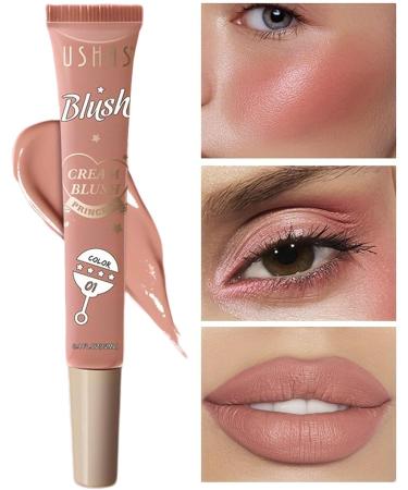 Cream Blushes for Cheeks Matte Cheek Tint Cream for Mature Skin - Long Wearing Hydrating Matte Cheek Cream Blushes Natural Glow Cheeks Lips Make Up 01 - Buy Online on GoSupps.com