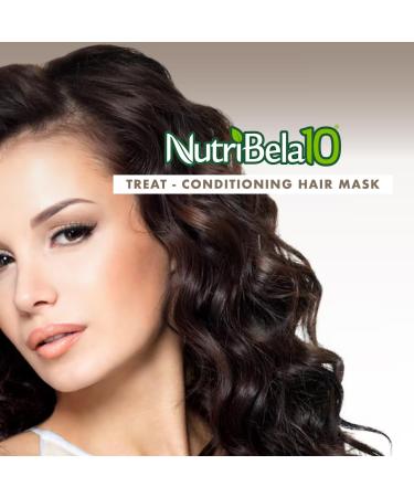 Nutribela Hydration Hair Mask & Deep Conditioner - 2 Pack for Damaged & Dry Hair with Avocado Argan Collagen Coconut Oil Keratin Aloe Vera Vitamin E & Shea Butter - Ideal for Curly & Frizzy Hair - Buy Online on GoSupps.com