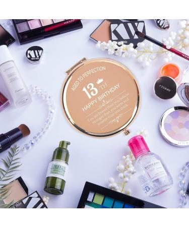 Sweet 13th Birthday Gift for Girls - Compact Mirror for Daughter, Granddaughter, Sister, Niece - 13th Happy Birthday Gift Idea - Buy Online on GoSupps.com