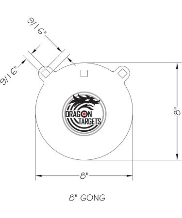 Dragon Targets AR500 Steel Shooting Targets - 1/2 Inch Thick Laser Cut - 4 Sizes - Made in USA - Buy Online on GoSupps.com