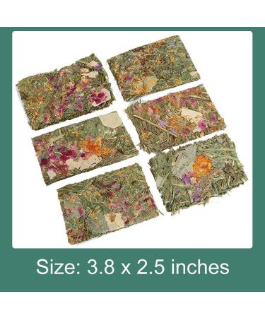 Abiz 12-Piece Rabbit Cake Stuff - Natural Timothy Hay Treats & Herbal Snacks for Rabbits Guinea Pigs Dwarf Rabbits Chinchillas & Hamsters - Buy Online on GoSupps.com