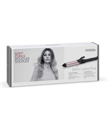 BaByliss 32mm Curling Iron - Large Diameter Clamp for Natural Loose Curls | Black | International Shipping Available - Buy Online on GoSupps.com