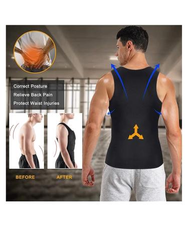 Men's Adjustable Posture Corrector Belt - MDLIAN Small Back Support Waist Trainer & Shoulder Brace (Color D) - Spine Alignment & Comfort - Buy Online on GoSupps.com