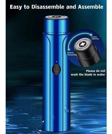 Portable USB Rechargeable Electric Razor - Perfect for Travel & Touch-ups, Unisex Shaver for Men and Women in Black - Buy Online on GoSupps.com