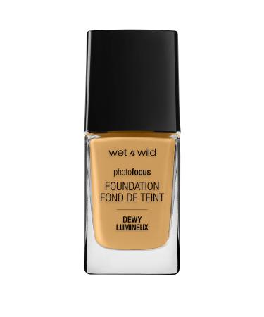 Wet n Wild Photo Focus Foundation Dewy Weightless Foundation with Nourishing and Long-wearing Formula Buildable Coverage Ideal for Normal to Dry Skin Type Vegan Desert Beige