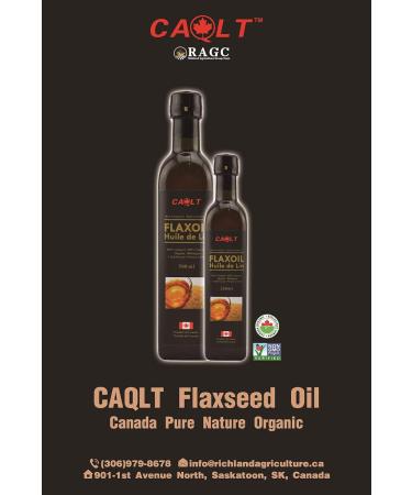 Caqlt Flaxseed Oil 500 ml - Buy Online on GoSupps.com