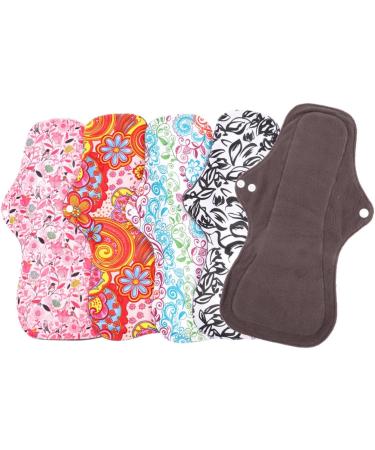 Healvian 12-PACK Washable Menstruation Pads | Comfortable Cloth Period Towels for Women | Eco-Friendly Reusable Menstrual Bands - Buy Online on GoSupps.com
