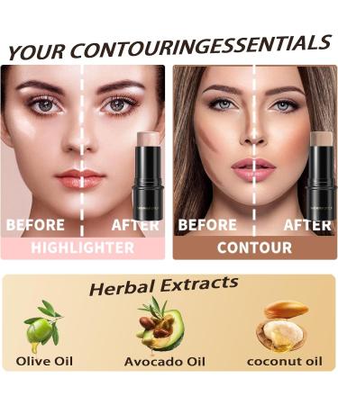 Long-Lasting Waterproof Highlighter Contour Stick for Face & Body - Brightens & Defines Features - Daily Wear Makeup - 29.00g (Pack of 1) - Buy Online on GoSupps.com