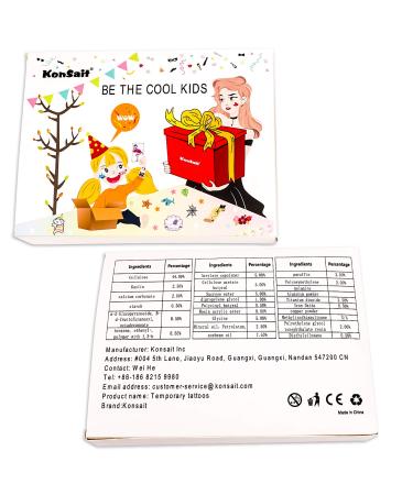 Konsait 30 Sheets Black Tiny Waterproof Temporary Tattoos for Women Men Kids - Fake Body Art Sticker Set - Buy Online on GoSupps.com