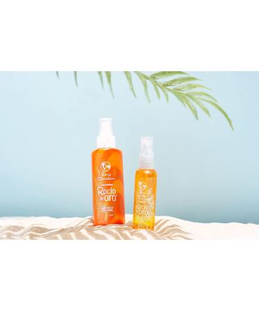 Rene Chardon Rocio de Oro Hair Lightening Lotion Blonde formula, 5oz-150ml Spray bottle 1 count, with Vitamin D and Silicone, for all hair types - Buy Online on GoSupps.com