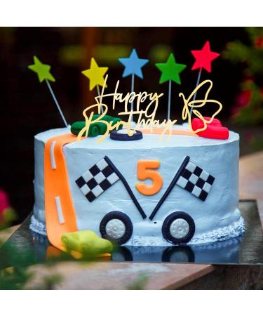 Ouligay 6Pcs Happy Birthday Cake Toppers Side Mirror Acrylic Cake Topper Glitter Happy Birthday Cupcake Toppers Birthday Decorations for Birthday Wedding DIY Cake Party Supplies - Buy Online on GoSupps.com