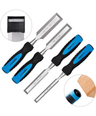 Amazon Basics 4-Piece Chrome Vanadium Steel Wood Chisel Set  1/2-Inch to 1-1/4-Inch with Carry Pouch 1/2 - 1-1/4 4-Piece - Buy Online on GoSupps.com