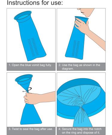 JFA Medical Disposable Sick/Vomit Bags Pack of 25 - Buy Online on GoSupps.com