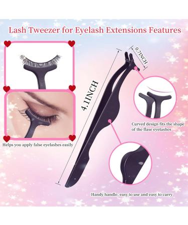 4 Piece Eyelash Curler Kit & Eyebrow Brush Set | Eyelash Comb Tweezers & Applicator Tool for Perfect Lashes - Shop Internationally - Buy Online on GoSupps.com