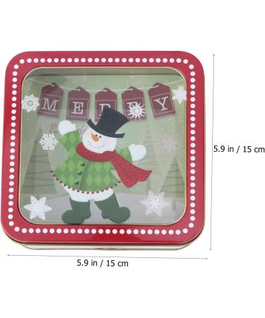NUOBESTY 5 Pcs Christmas Tin Box Christmas Sto Christmas Cookie Tins The Christmas Tins Empty Snack Film - Buy Online on GoSupps.com