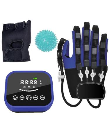 Hand Rehabilitation Robot Gloves Model Self Training Finger Rehabilitation Device Functional Hand Stroke Recovery Equipment for Hand Dysfunction Patients(Size:L Color:Right) Large Right