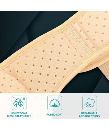 Tenbon Hernia Belt for Men and Women - Adjustable Support for Pain Relief - Removable Compression Pads - Left and Right Wearable - L Beige - Buy Online on GoSupps.com