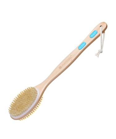 Nellam Dry Body Brush - Exfoliating Body Scrub Brush for Bath and Shower w/Thick Bristles for Lymphatic Drainage  Cellulite and Skin Health