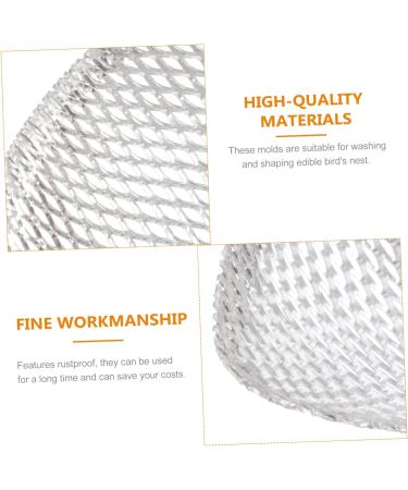 Alipis 2 Sets 3pcs Bird's Nest Shaper Bird s Nest Machine Aluminium Edible Bird's Nest Mold Instant Stew Silverx2pcs 10.5X6.5X2.8CMx2pcs - Buy Online on GoSupps.com