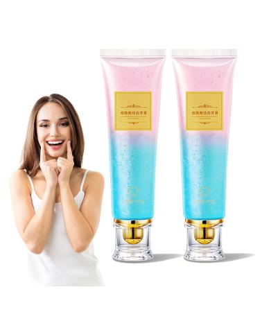 Toothpaste Bodyaccel Toothpaste Whitening Toothpaste Body Accel Whitening Toothpaste Fresh Breath Toothpaste(2 PCS) White Peach