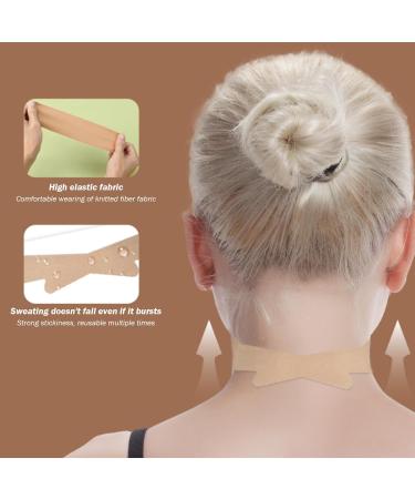 Neck Lift Tape 20Pcs Elastic Breathable Neck Strips Self-adhesive Neck Tape Portable Sweatproof Reusable Wrinkle Removing Neck Tightening Tape Skin Color - Buy Online on GoSupps.com