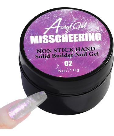 Solid Nail Glue Gel Gel Nail Glue Hard Gel for Nails | UV Light Cured Long-Lasting Building Gel for Nails Gel Nail Glue for Beginners Home Salon Use Manicure Art 02 - Buy Online on GoSupps.com