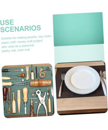 SEWACC Large Silicone Placemat for Toddlers and Crafting | Green 60X40cm - Buy Online on GoSupps.com