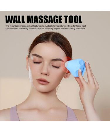 Ritoeasysports Adjustable Temperature Massage Ball - Suction Wall Tool for Deep Tissue & Trigger Point Relaxation | Blue - Buy Online on GoSupps.com
