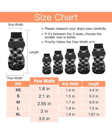 Expavlorine Non-Slip Dog Socks - Soft & Breathable Paw Protection for All Dogs - Adjustable Straps & Traction Control - Black Small (4 Count) - Ideal for Indoor Use on Wooden Floors - Buy Online on GoSupps.com