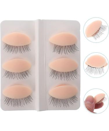 Moule pour Paupi res Amovible 3 Paires Taille Standard Silicone Souple Pratique Maquillage Professionnel Entra nement Extension Cils Peau R aliste Peau Claire - Buy Online on GoSupps.com