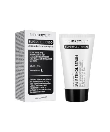 INKEY List SuperSolutions 1% Retinol Serum for Face & Neck - Reduces Scars Wrinkles & Improves Skin Tone | Healthy-Looking Skin - 1.01 fl oz - Buy Online on GoSupps.com