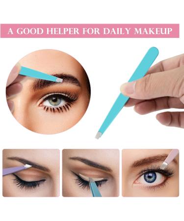 6-Piece Professional Stainless Steel Tweezers Set in Pink Leather Case - Buy Online on GoSupps.com