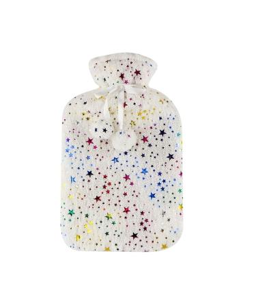 Maies Hot Water Bottle Heating Pad Hot Water Bag Water Heat Pack Massage Water Water Bottle With Cover Compress Winter Heating Supplies for Cramps Relief Menstrual Hot Cold Therapy