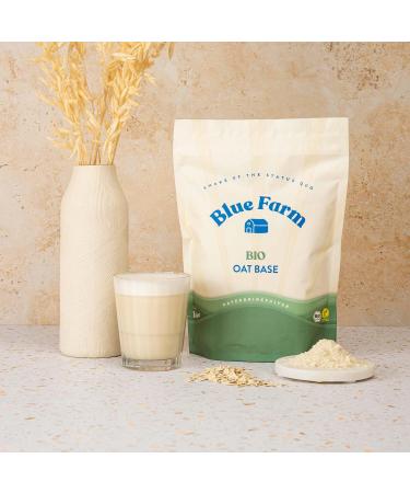 Blue Farm Starter Kit Deluxe Bio - Vegan Oat Drink & Eco-Friendly Packaging | 100% Lactose-Free Gluten-Free | Sustainable Mix Bottle & Spoon - Buy Online on GoSupps.com