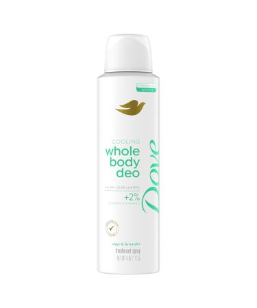 Dove Whole Body Deodorant Cooling Spray - Fragranced, Lavender, Sage - 4 Oz.