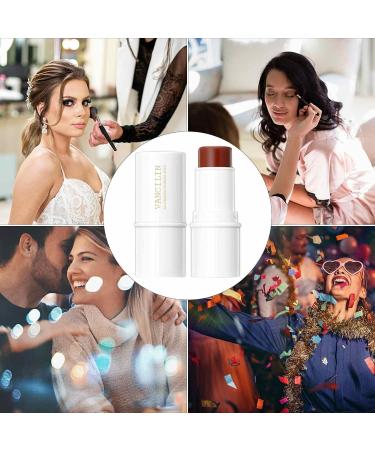 Multi Stick Waterproof Creamy Stick Blush Makeup Creamy Texture Highlighting Shade Makeup for 05# Coral Red - Buy Online on GoSupps.com